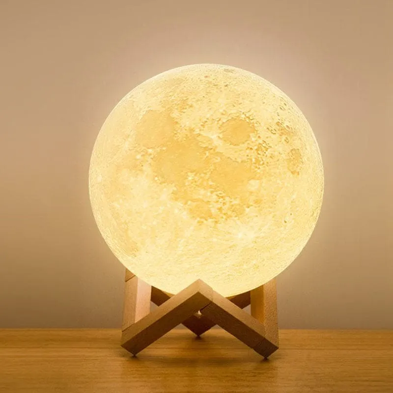 MoonLuxe - Kunststof Maanbol Tafellamp Selzar