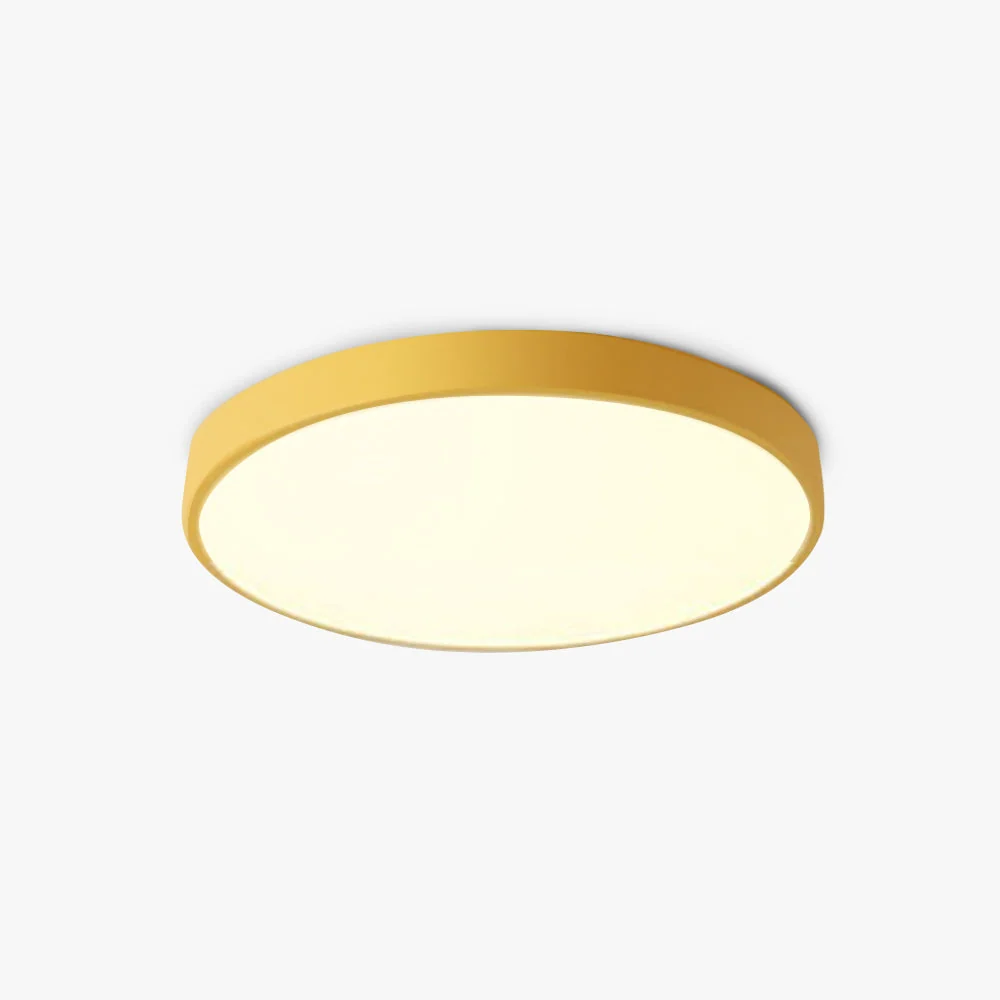 Morandi Moderne Ronde LED Plafondlamp Roze Grijs Metaal Woonkamer Selzar