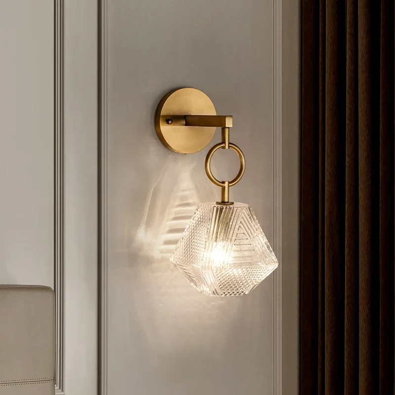 NimbusAurora - Glazen Wandlamp Selzar