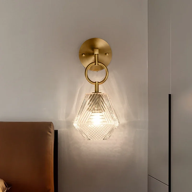 NimbusAurora - Glazen Wandlamp Selzar