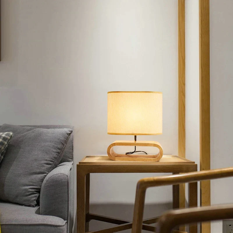 NordicWood - Tafellamp van Scandinavisch hout Selzar