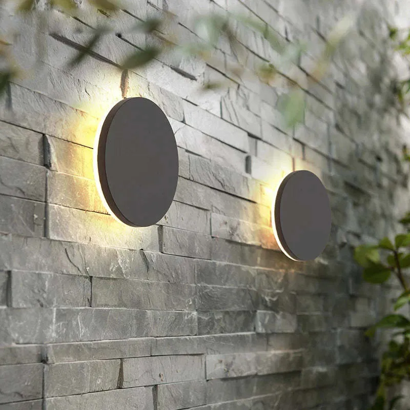 Orr Modern Minimalism LED Wandlampen Zwart Metaal Tuin Hal Selzar