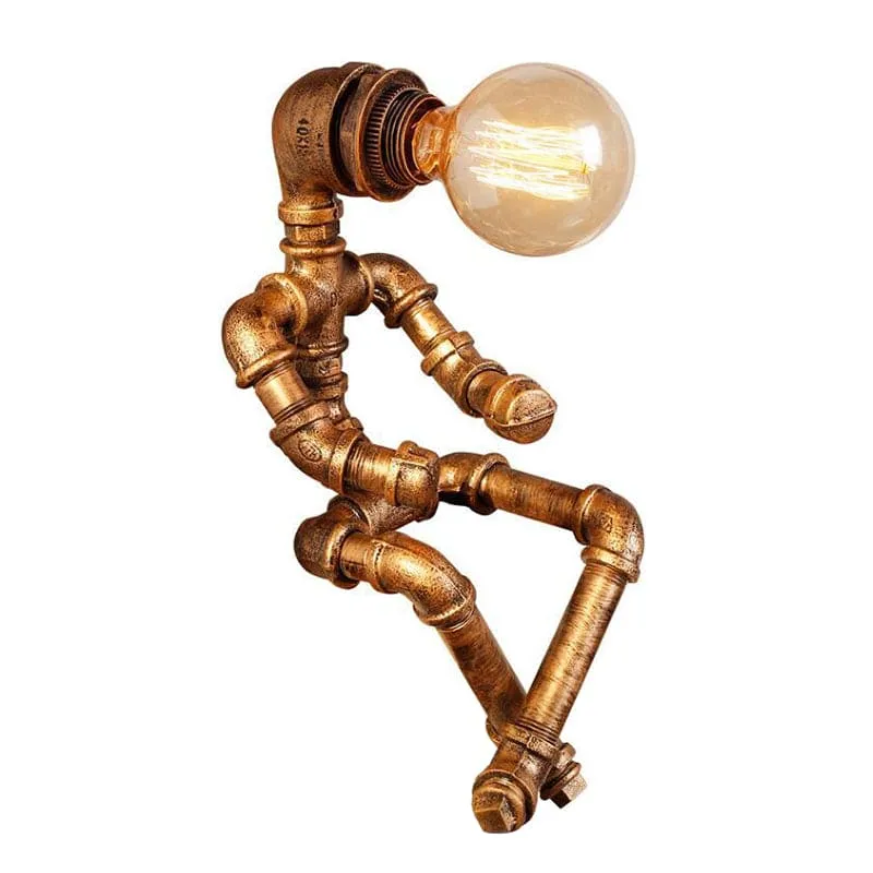 RoboShine - Stoere Robotlamp van IJzer Selzar