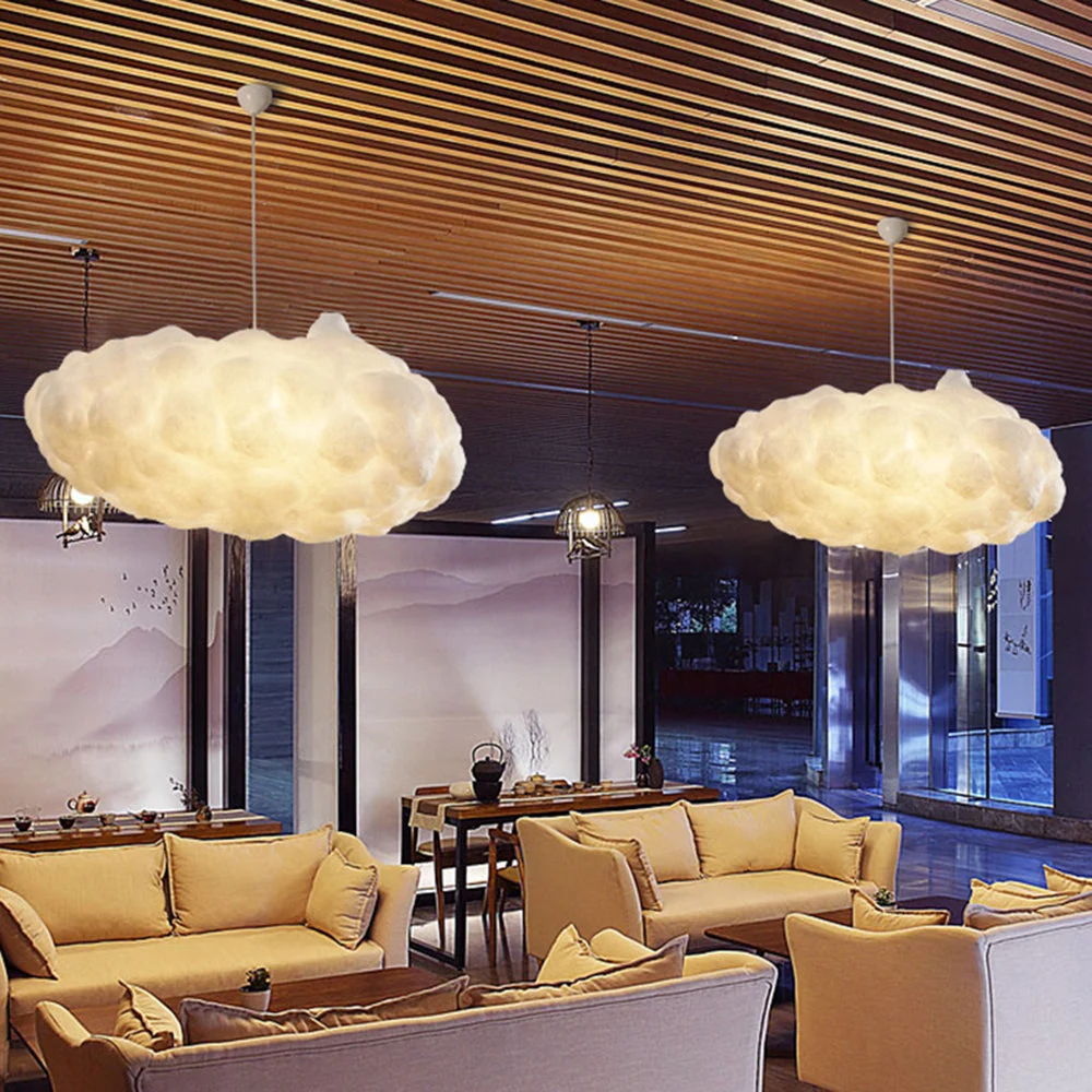 TranquilAura - LED Hanglamp Wolkvorm voor een Rustgevende Interieur Selzar
