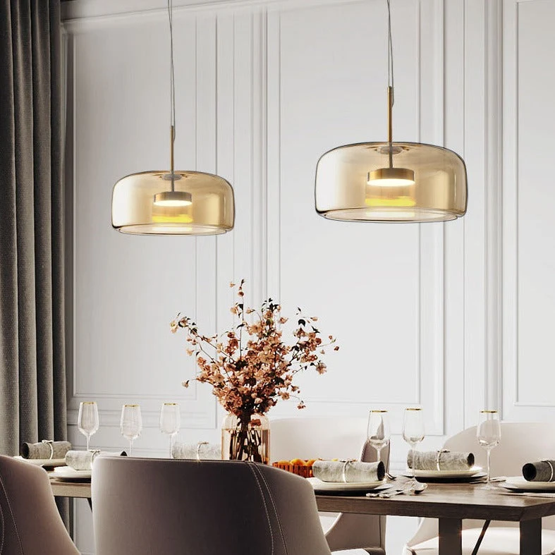 VerreElegance - Moderne Hanglamp voor Hotelinrichting Selzar