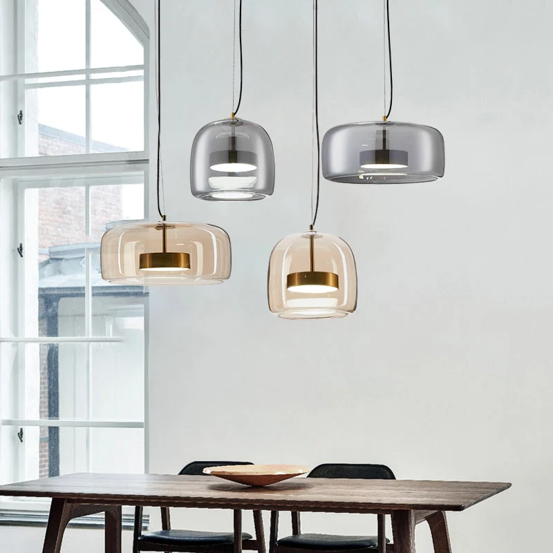 VerreElegance - Moderne Hanglamp voor Hotelinrichting Selzar