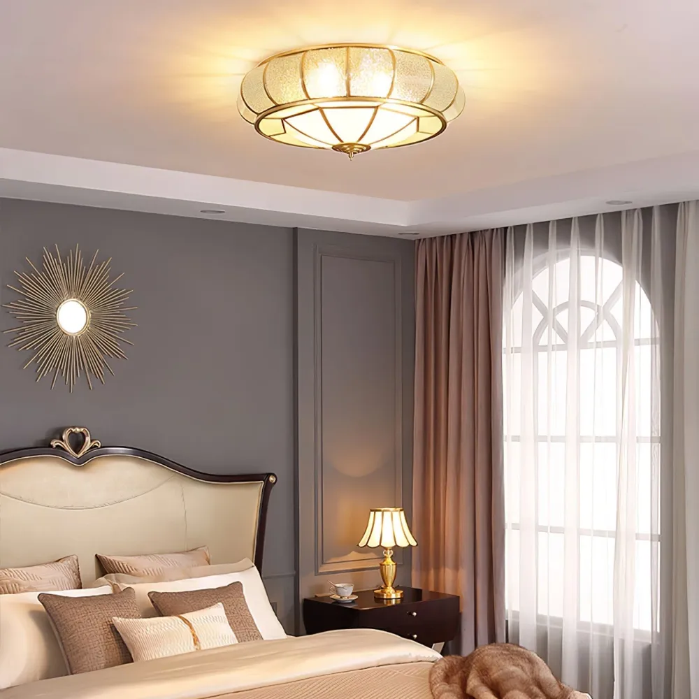 VerreTexturé - Elegant Ronde Verlichting Selzar