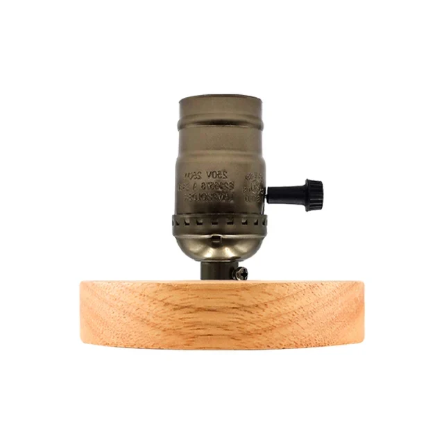 WoodWhimsy - Retro Houten Decoratie Lamp Selzar