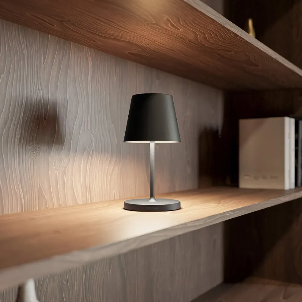 Japandi Dimbare LED tafellamp met warm licht en oplaadstation SMD Living