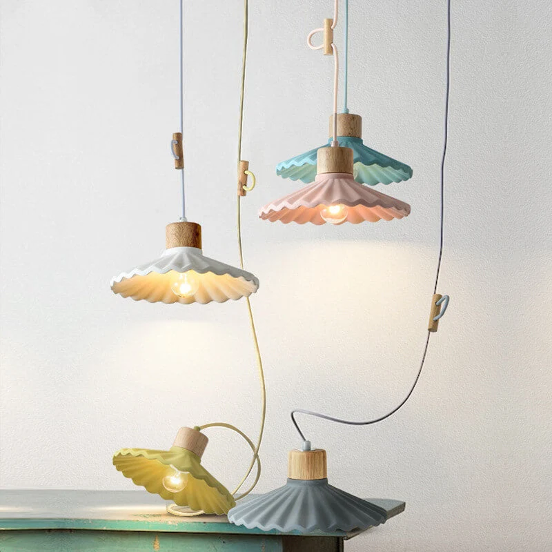 Kleurrijke Cementen Hanglamp – Moderne Stijl met Verstelbaar Snoer SMD Living