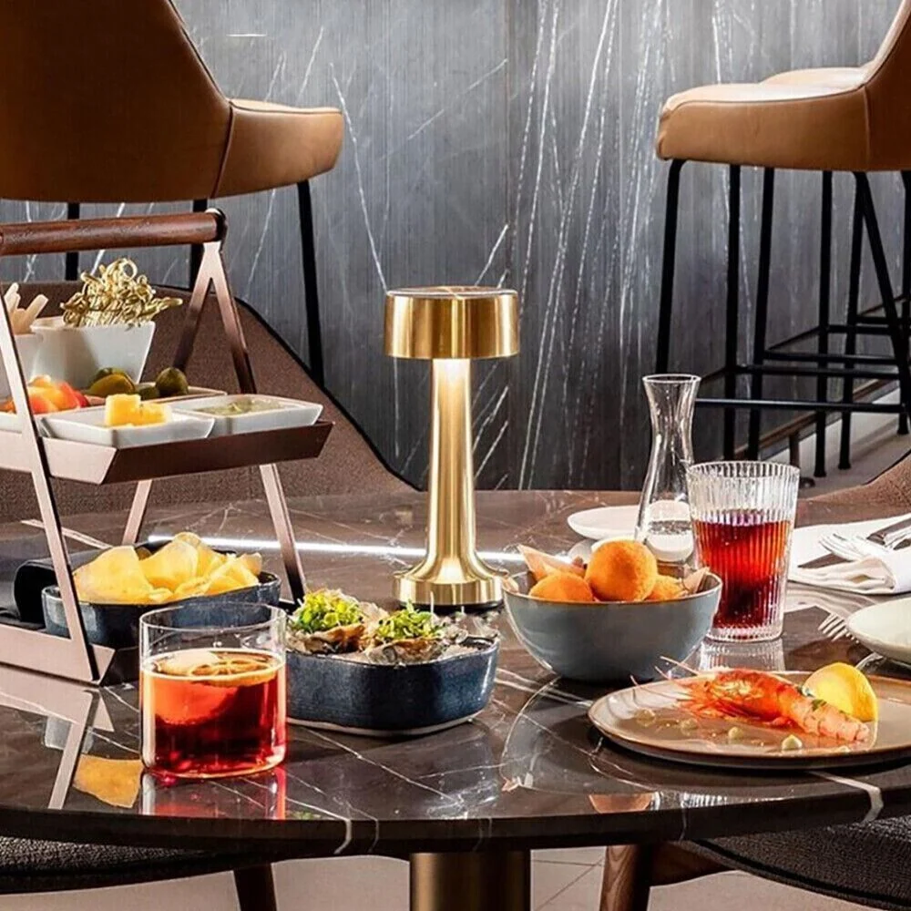 Luxe Dimbare Tafellamp met LED Verlichting en Stijlvol Design SMD Living
