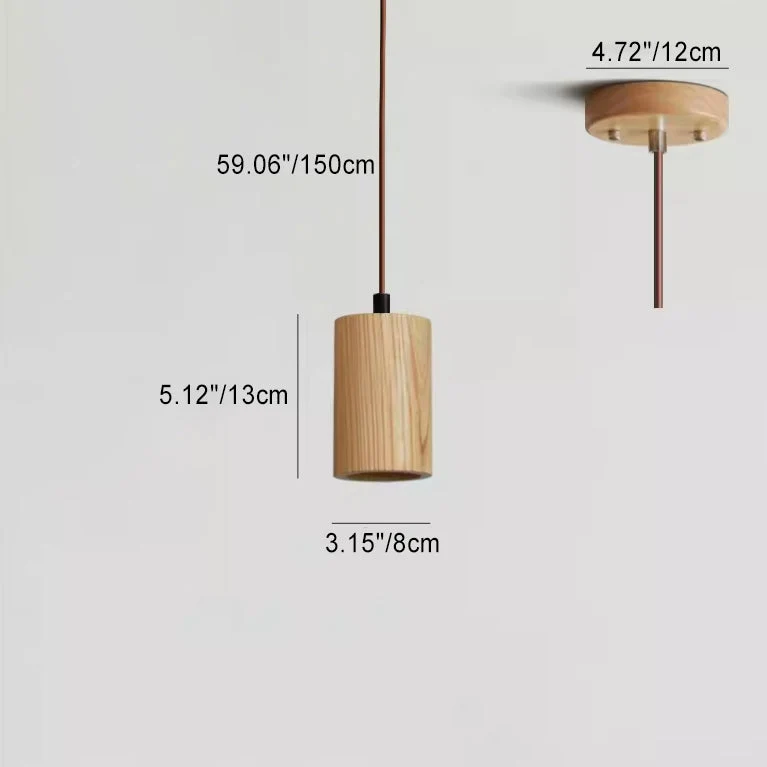 Moderne Houten Hanglamp met Minimalistisch Beige Design SMD Living