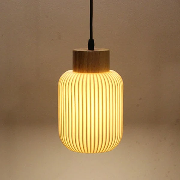 Moderne Wandlamp van Keramiek en Hout – Witte moderne Kleur SMD Living