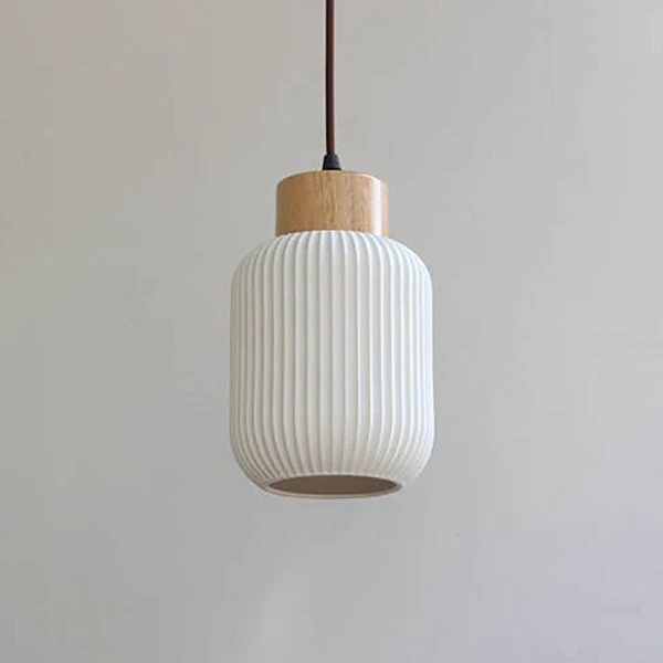 Moderne Wandlamp van Keramiek en Hout – Witte moderne Kleur SMD Living
