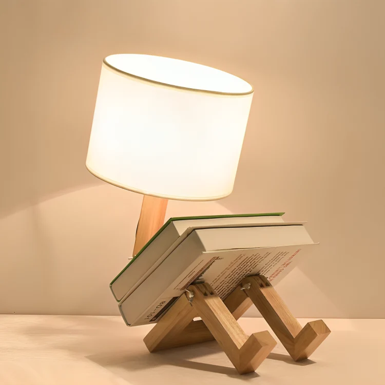 Scandinavische Tafellamp met Boekenplank SMD Living