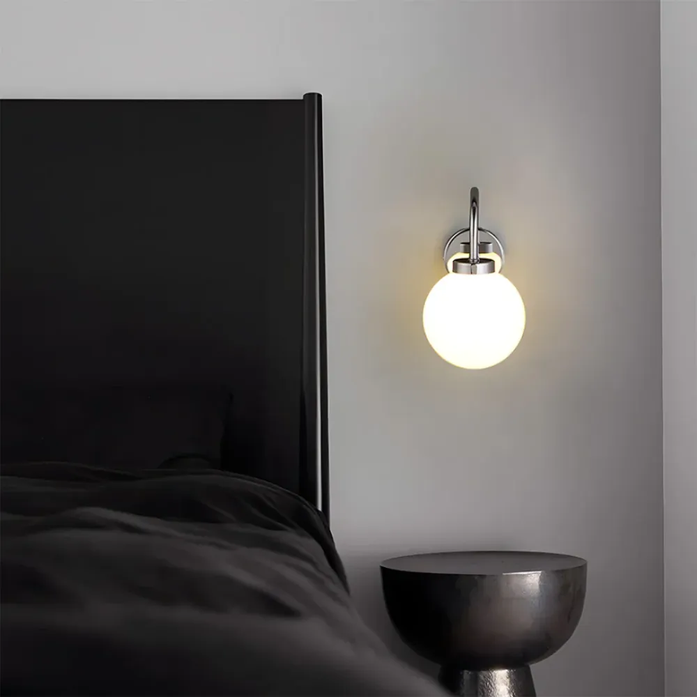 Vintage Wandlamp met Glazen Bol en Warme LED Verlichting SMD Living