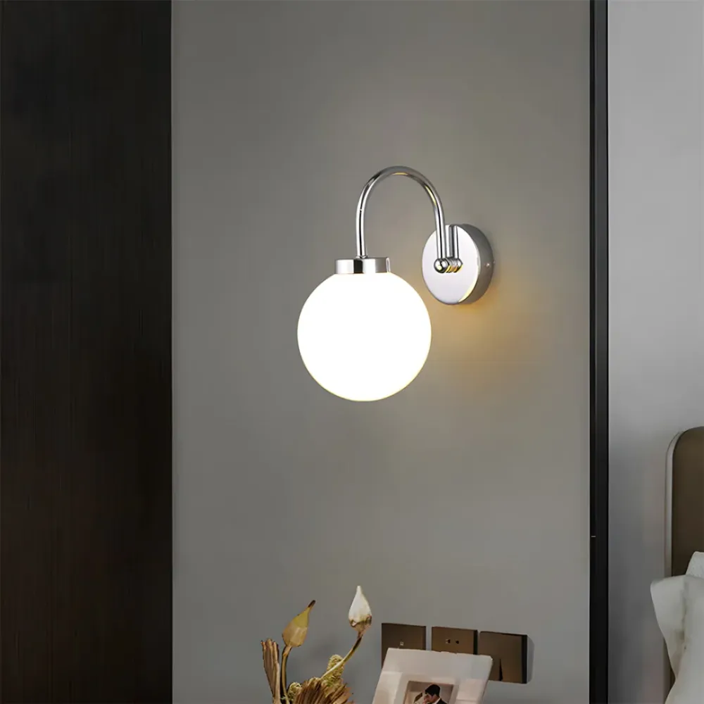 Vintage Wandlamp met Glazen Bol en Warme LED Verlichting SMD Living