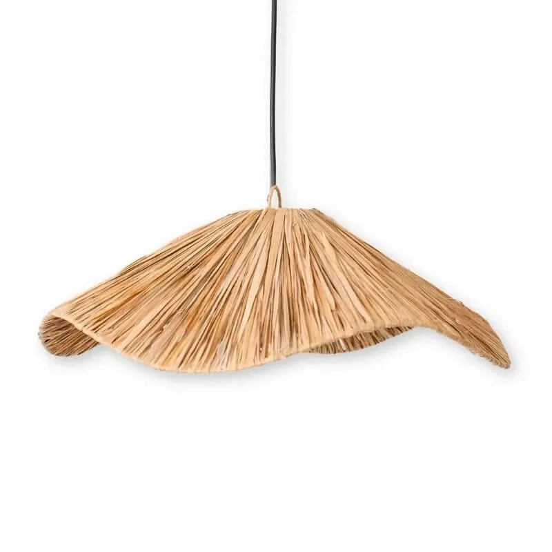 Raffia lampenkap Boho Tampah naturel Soeji