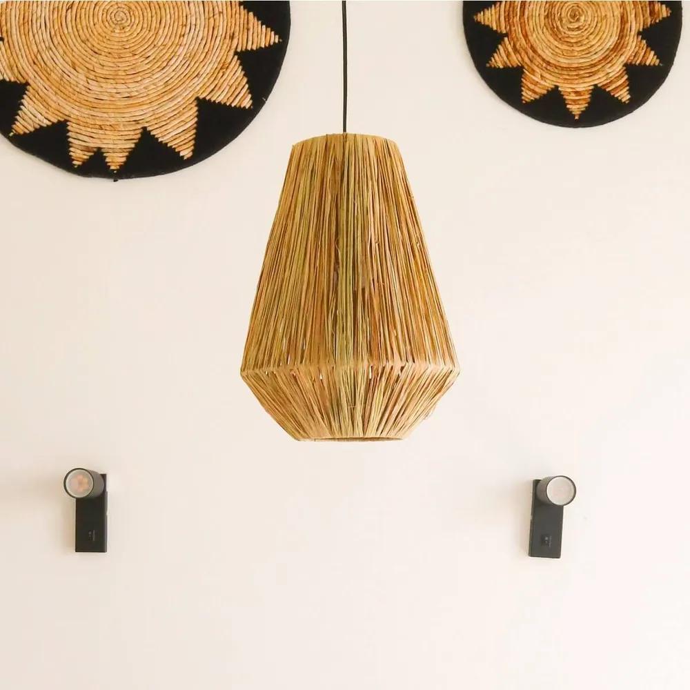 Raffia lampenkap Endah beige Soeji