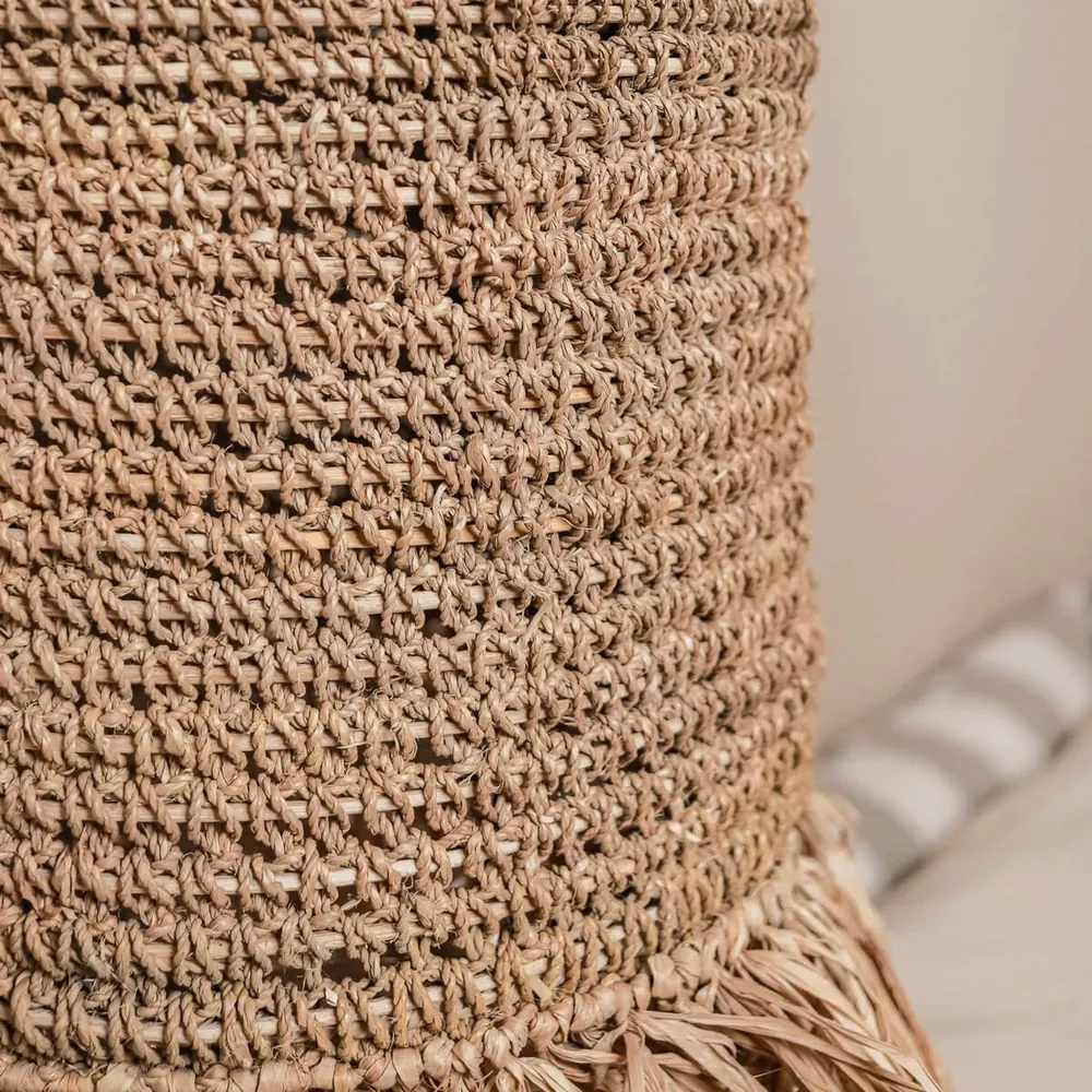 Raffia lampenkap Kawah beige Soeji