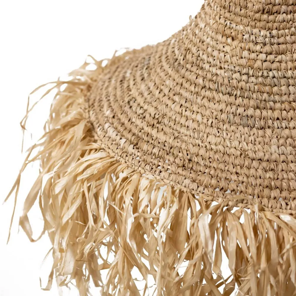 Raffia lampenkap Rumbai beige Soeji