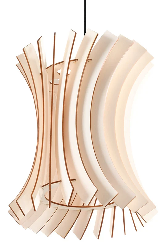 Sollux hanglamp Oriana - 1 lichts - 30 x 90 cm - bruin