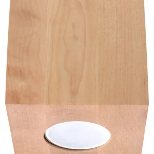 Sollux plafondlamp Quad - 1 lichts - 10 x 10 cm - bruin