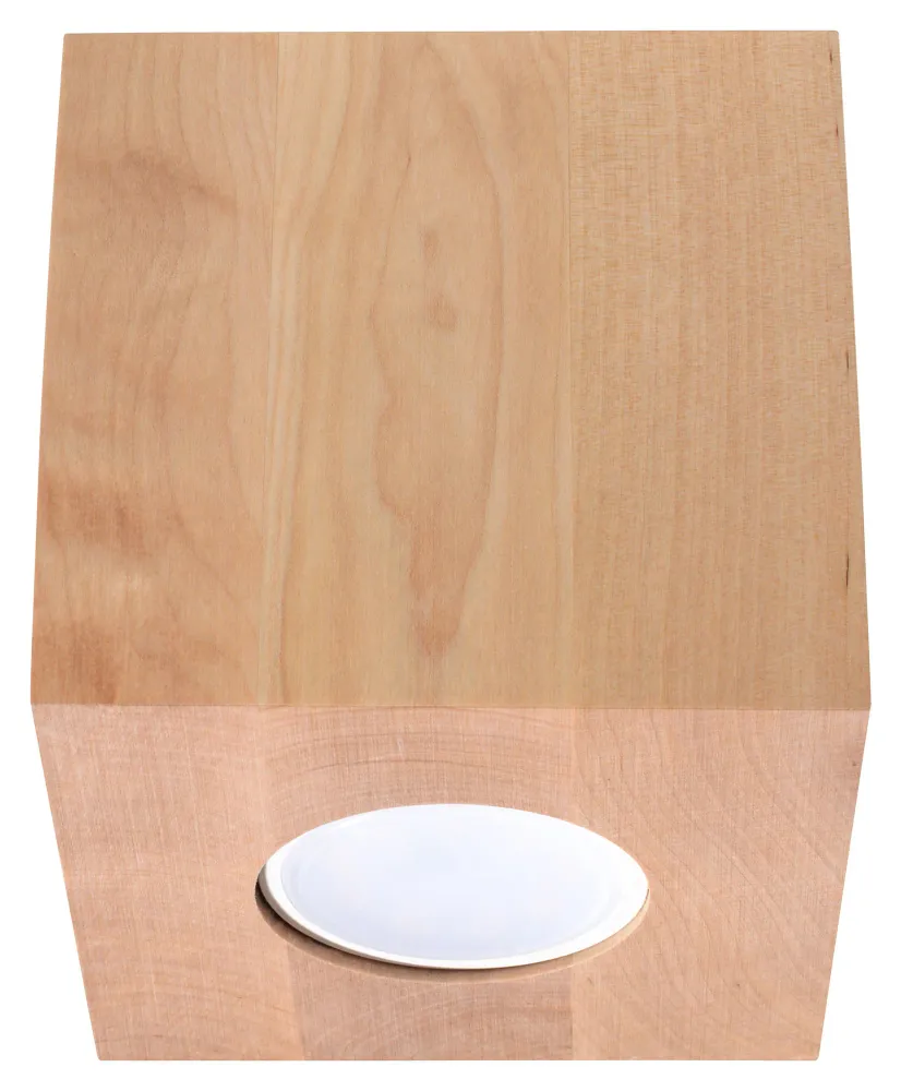 Sollux plafondlamp Quad - 1 lichts - 10 x 10 cm - bruin