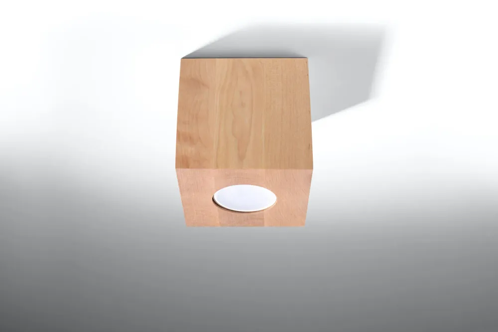 Sollux plafondlamp Quad - 1 lichts - 10 x 10 cm - bruin