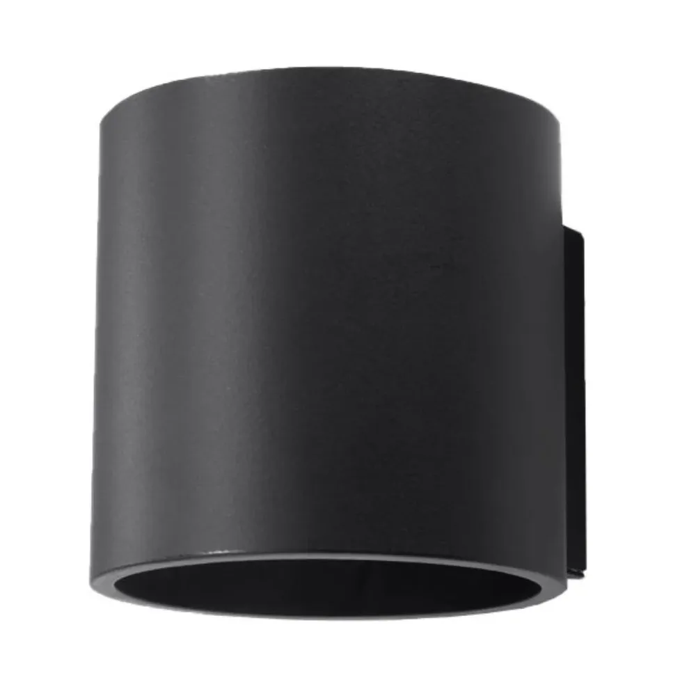 Sollux wandlamp Orbis - 1 lichts - 12 x 10 cm - zwart