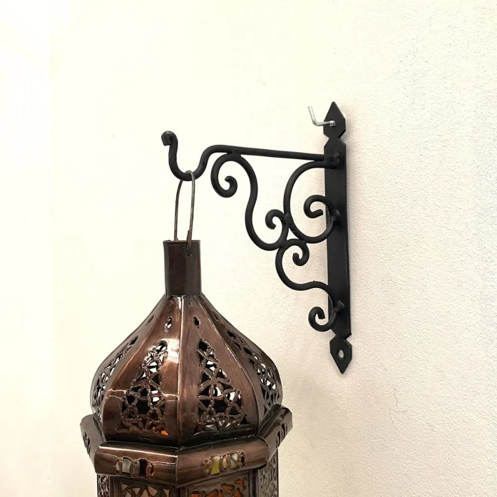 Standaard voor Arabische lampen en lantaarns smeedijzer 15 cm