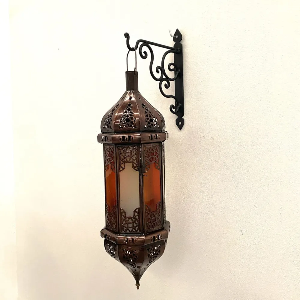 Standaard voor Arabische lampen en lantaarns smeedijzer 15 cm