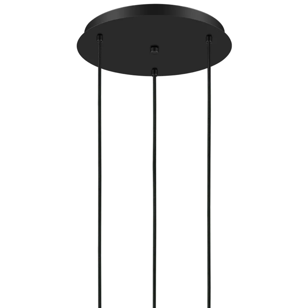 Stars Light hanglamp Lemorieta - e27 - 3-lichts - ø 44 cm - zwart/goud