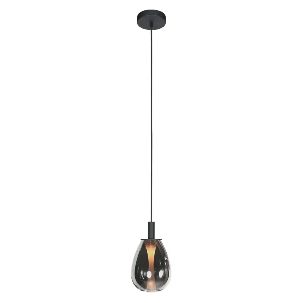 Steinhauer hanglamp Glimsy - 1 lichts - 14.5 x 190 cm - zwart