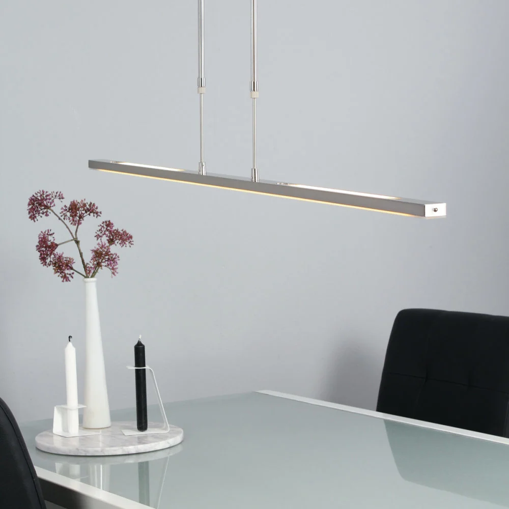 Steinhauer hanglamp Humilus - 3 lichts - 122x 117 cm - mat chroom