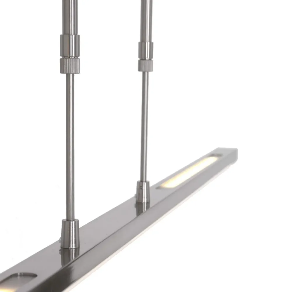 Steinhauer hanglamp Humilus - 3 lichts - 122x 117 cm - mat chroom