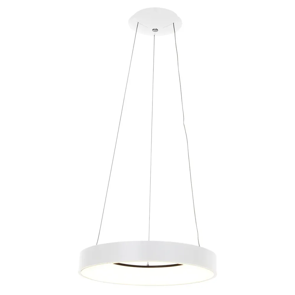 Steinhauer hanglamp Ringlede - 1 lichts - 48x 160 cm - wit