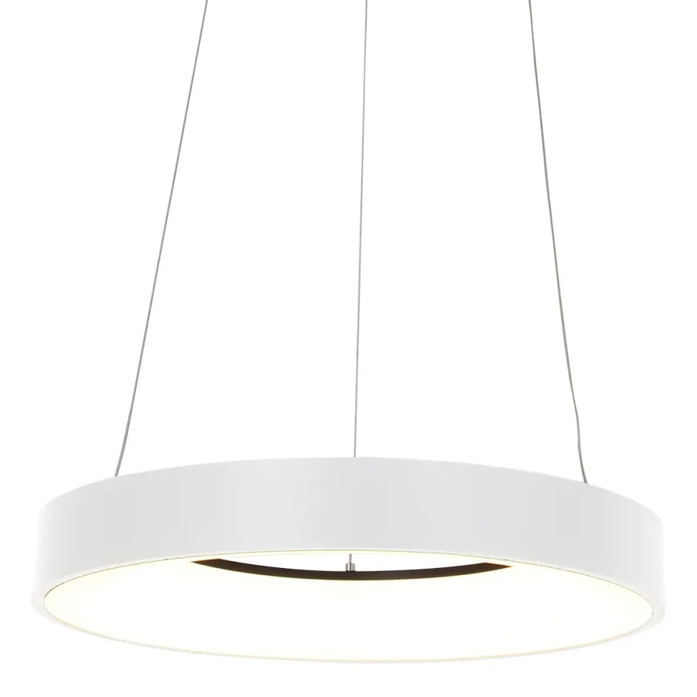 Steinhauer hanglamp Ringlede - 1 lichts - 48x 160 cm - wit