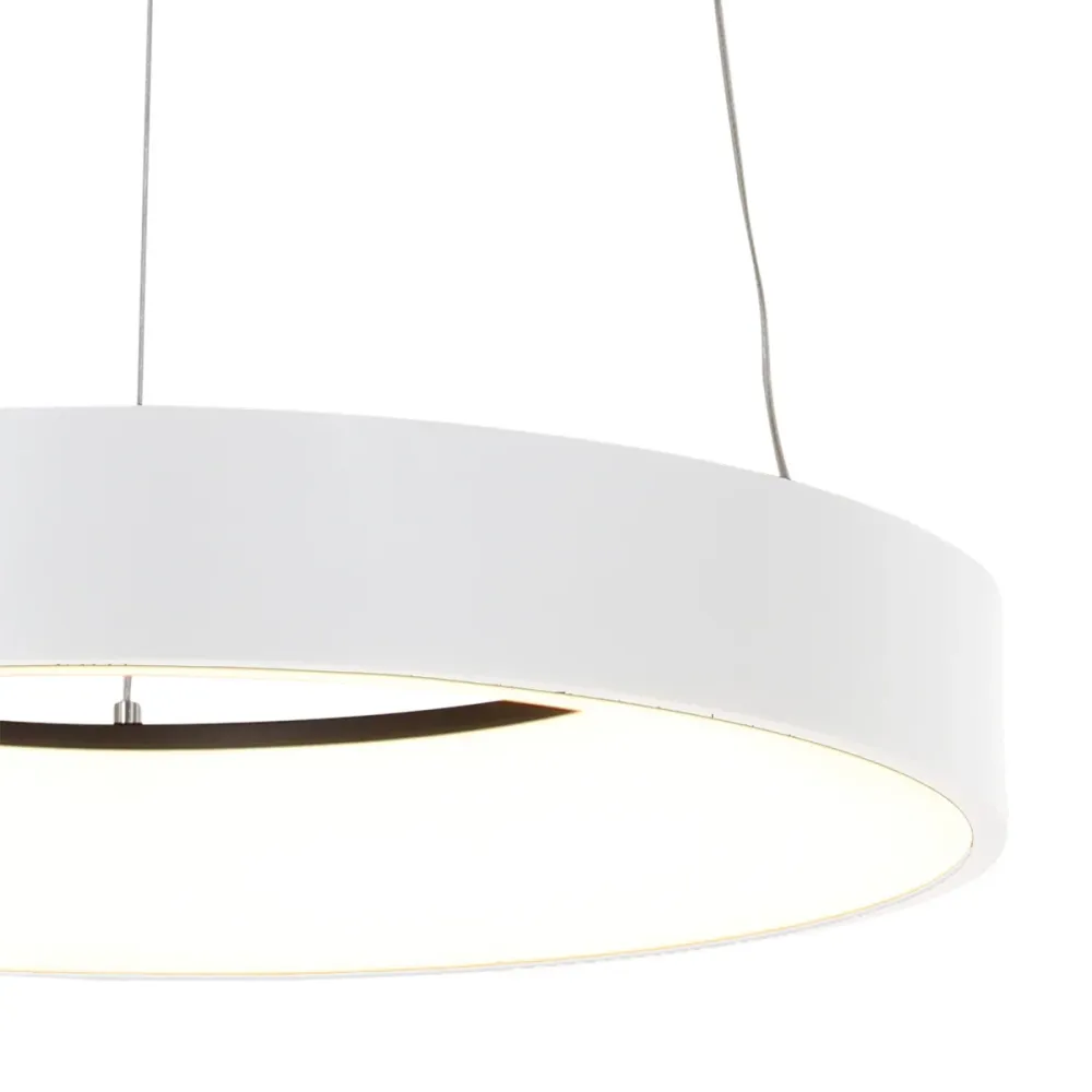 Steinhauer hanglamp Ringlede - 1 lichts - 48x 160 cm - wit