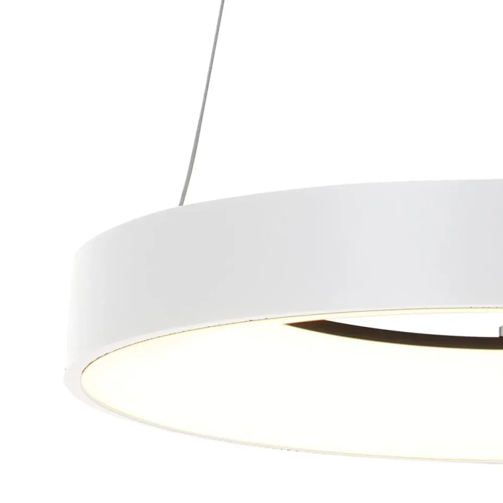 Steinhauer hanglamp Ringlede - 1 lichts - 48x 160 cm - wit
