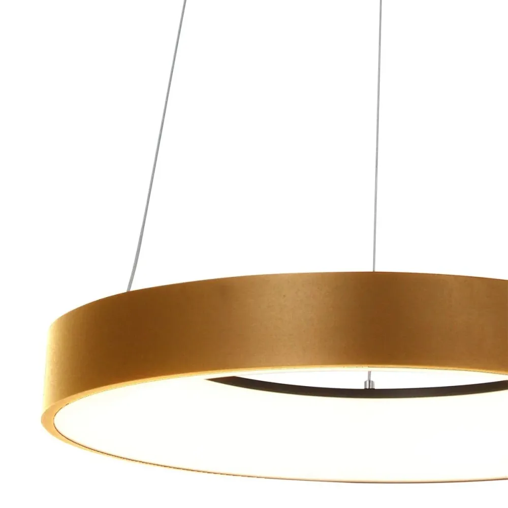 Steinhauer hanglamp Ringlede - 1 lichts - 48x 160 cm - goud