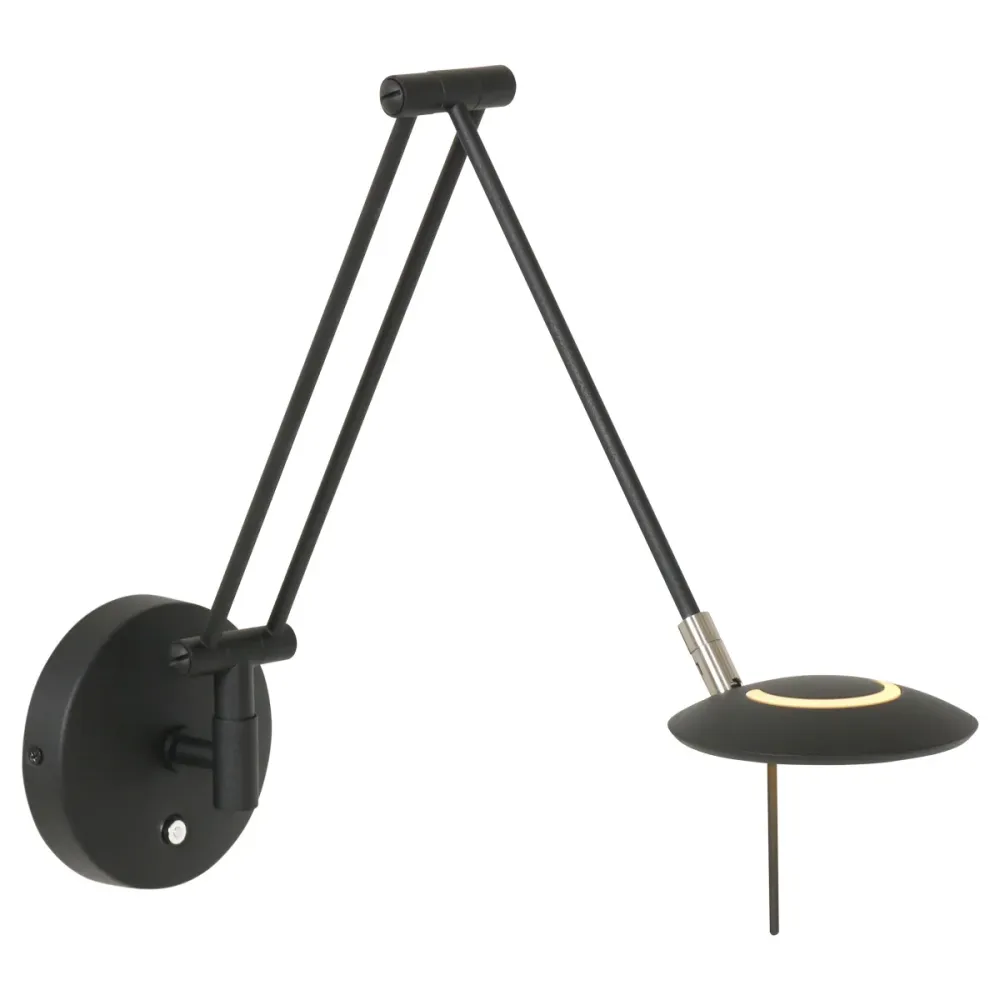 Steinhauer wandlamp 2110zw - 1 lichts - 12x 35 cm - zwart