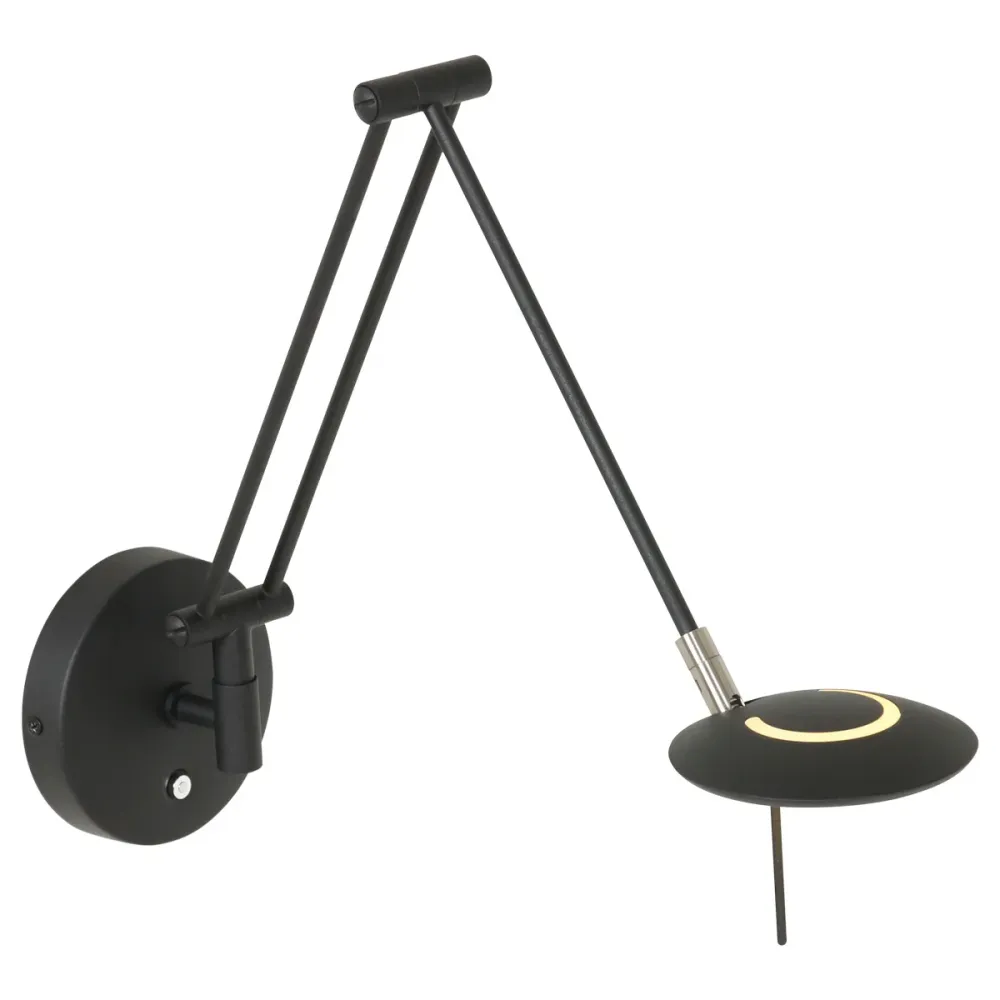 Steinhauer wandlamp 2110zw - 1 lichts - 12x 35 cm - zwart