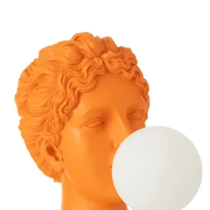 Tafellamp Dame Hoofd Hars Oranje
