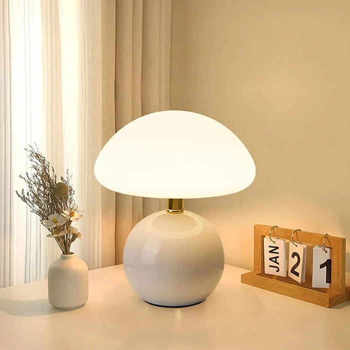 Tafellamp Paddenstoelvorm met Bauhaus Design LED