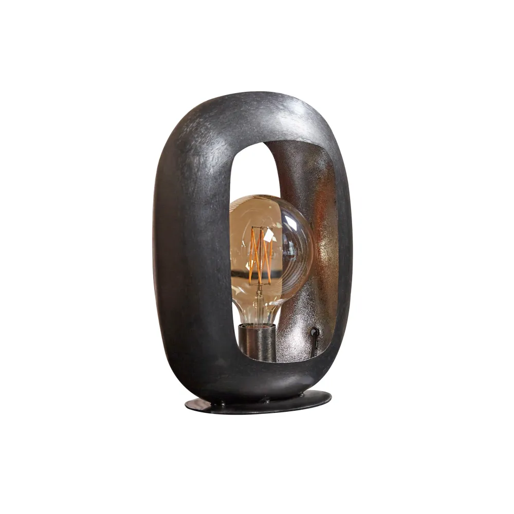 Tafellamp Wave - Zwart Nikkel - Metaal - 35 cm Tafellampen
