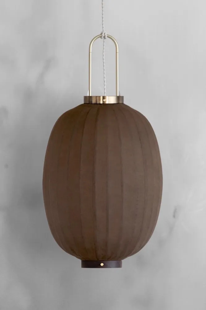 Plant Dyed Lantern Bruin XL Taiwan Lantern