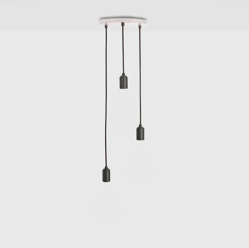 TALA Triple Graphite Pendant + white canopy -50%