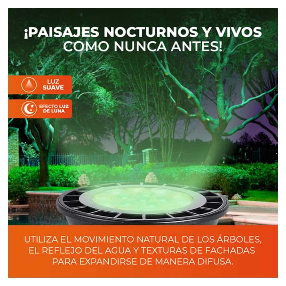 FOCO MR16 LED 6W LUZ DE LUNA COLOR VERDE BASE GX53 IP65 NO ATENUABLE TECNOLITE