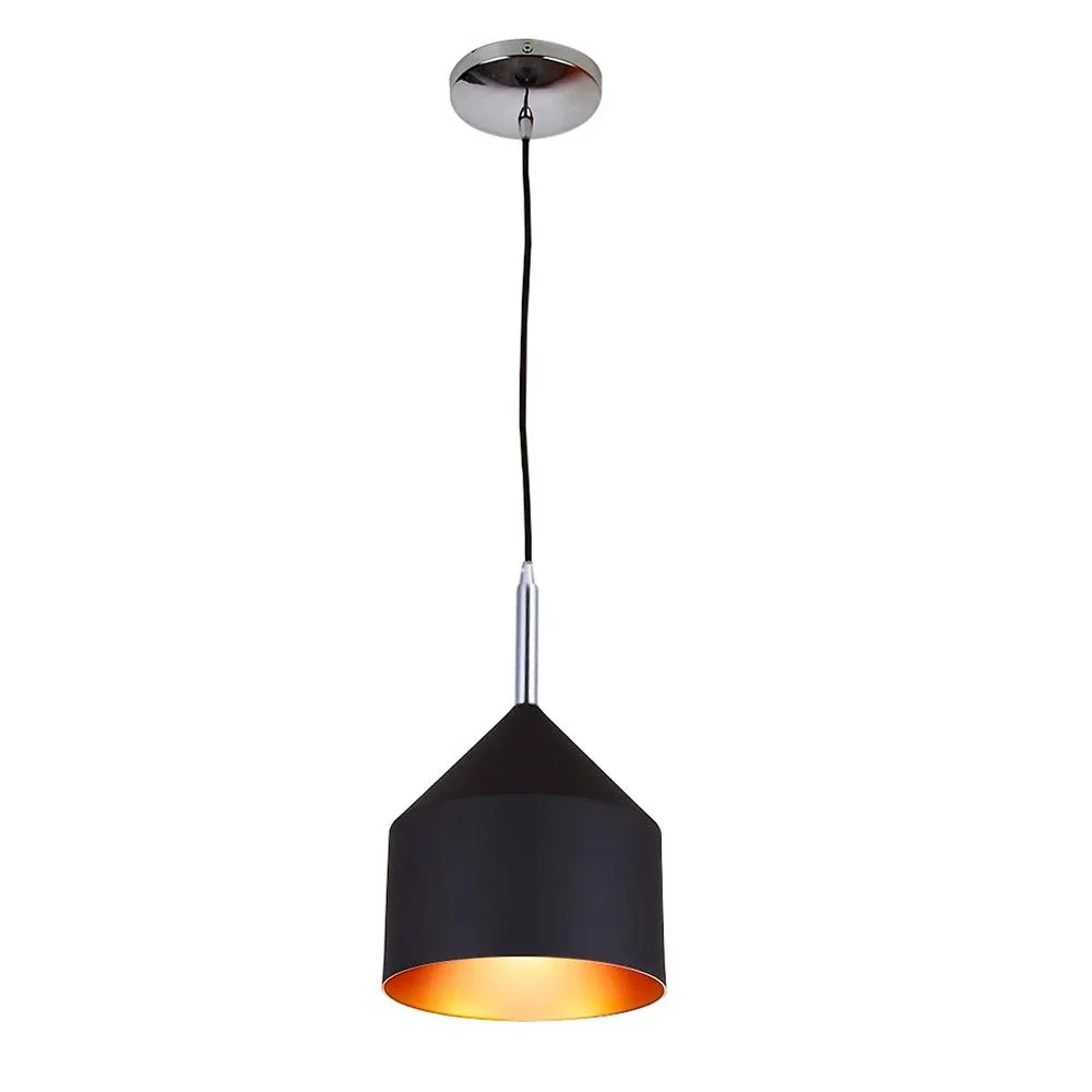 LAMPARA COLGANTE DE METAL 1.17 M DE ALTURA 1 BASE E27 MULTIVOLTAJE NO INCLUYE FOCO CTL-7432/N TECNOLITE